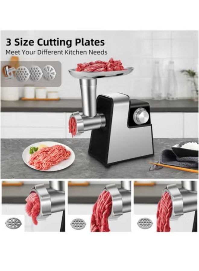 FlashHawk Meat Mincer/Grinder/Kibbeh Maker, 2800W, MG-S6, Black, Stainless steel blade - Image 3